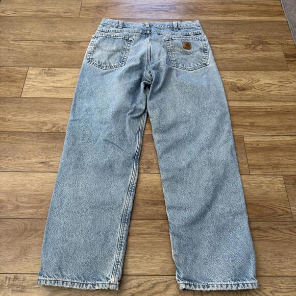 Carhartt Other - Vintage Carhartt Plaid Lined Jeans Distressed 90s Y2K